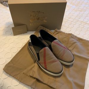 Authentic Burberry Slip On Sneakers